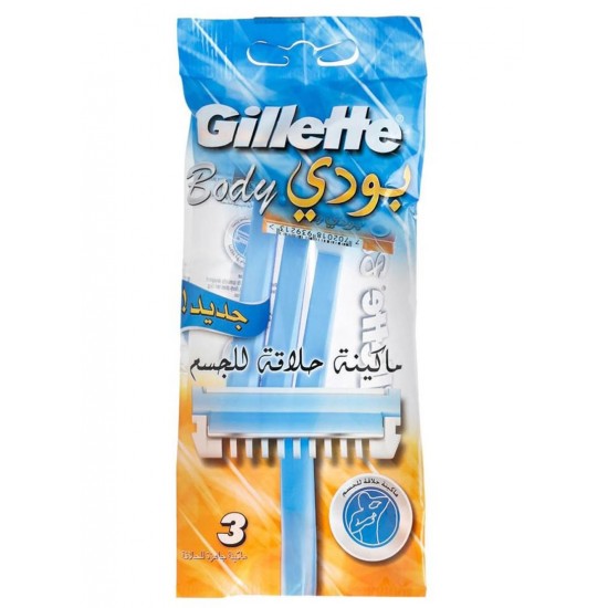 Gillette Pack Of 3 Disposable Body Razor One Size