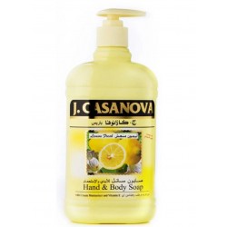 Casanova hand and body soap - fresh lemon, 500 ml