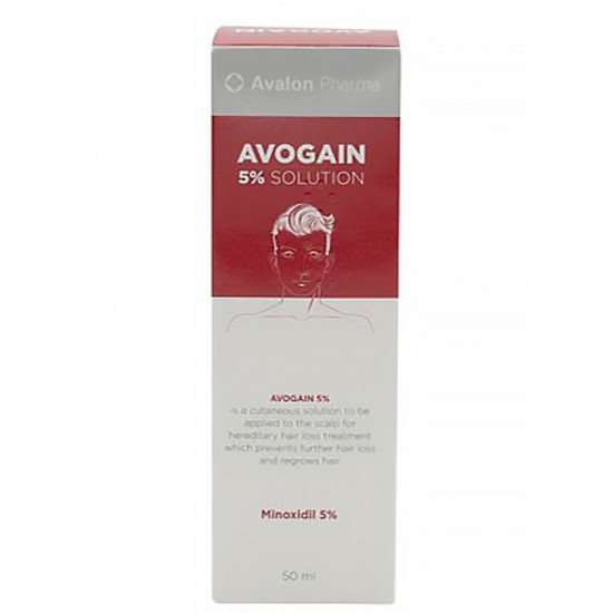 Avalon Pharma Avogain 5% Solution + 5% minoxidil Spray 50 ml