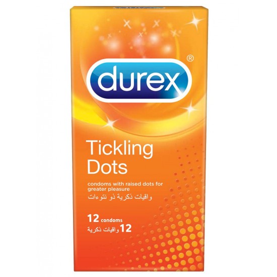 ديوركس Tickling Dots واقي ذكري  منقط - 12 حبة