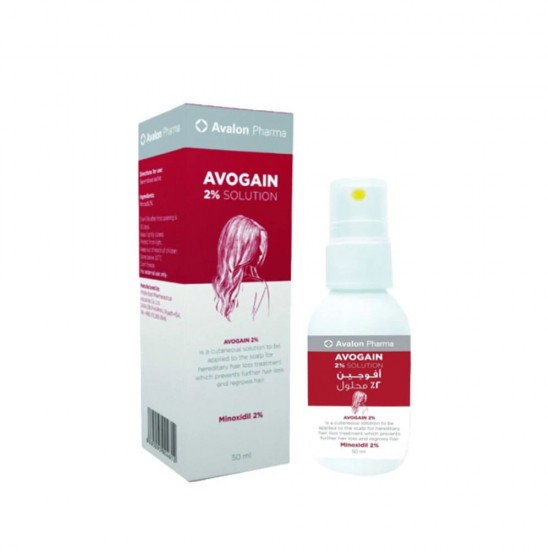 Avalon Pharma Avogain 2% Solution + 2% minoxidil Spray 50 ml