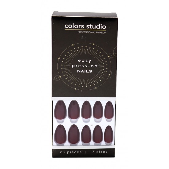 Colors Studio Easy Press On Nails 28 Pcs 7 Sizes NO. CS-NT18