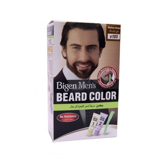 Bigen Hair Color Mens Beard Color Medium Brown B105