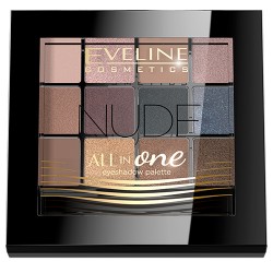 Eveline Eyeshadow Palette All In One 12 Colors Nude 01