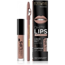 Eveline Oh My Lips Liquid Matt Lipstick & Lip Liner No. 01 Neutral Nude