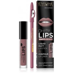 Eveline Oh My Lips Liquid Matt Lipstick & Lip Liner No. 04 Sweet Lips