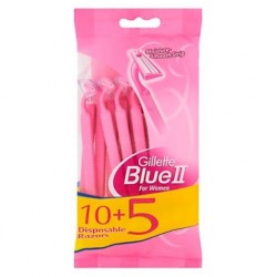 Gillette Blue II For Women 10+5 Disposable Razors