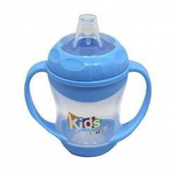 Kids Care Plastic Bottle With Drinking Handle Blue