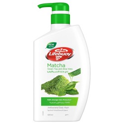 Lifebuoy Matcha Green Tea And Aloe Vera Antibacterial Body Wash 500 ml