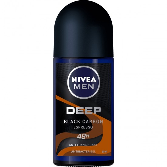 Nivea Men Deep Black Carbon Roll On 50 Ml