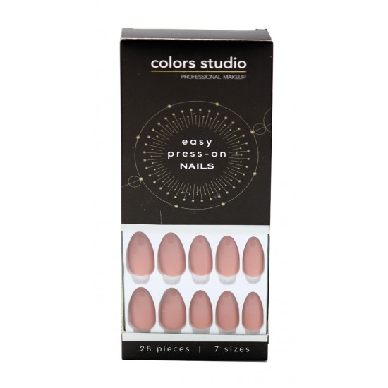 Colors Studio Easy Press On Nails 28 Pcs 7 Sizes NO. CS-NT11