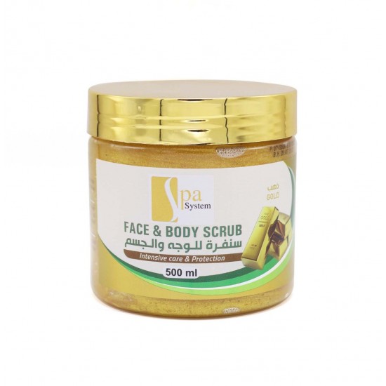 Spa System Face & Body Scrub With Gold 500 ml
