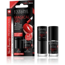 Eveline - Nail Therapy MAGICAL GEL - Prolonged professional manicure nail gel + hardener 05  2x5ml