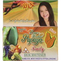 Pureskin 4 in 1 Pure Herbal Papaya Fruity Soap 135 gm