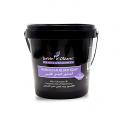 Jardin D Oleane Moroccan Black Soap With Ghassoul & Essential Oil Of Rosemary 1000 gm
