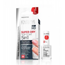 Eveline Super Dry 5in1 Top Coat & Express Nail Polish Dryer 12 ml