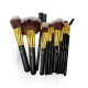 Daroge Black/Golden Make Up Brush 12 Pcs DG-804