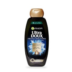  Garnier Ultra Doux Shampoo With Black Charcoal & Black Seed Oil 400 ml