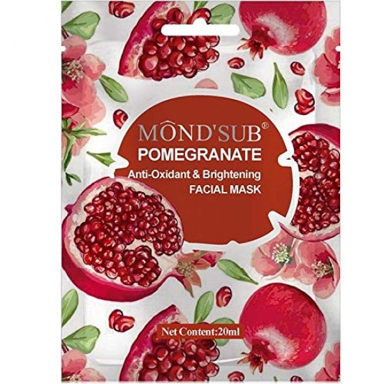 Mond Sub Facial Mask With Pomegranate Lightening And Antioxidant 12 x 20 ml