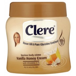 Clere Body Cream With Vanilla Extract And Honey 500 ml