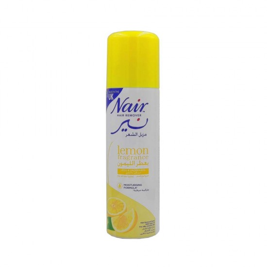 Nair hair remover spray with lemon and baby oil - 200 ml
