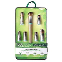  Ecotools Eye Kit Interchangeables Makeup Brushes Set with Case, 7 Brushes (3137) 