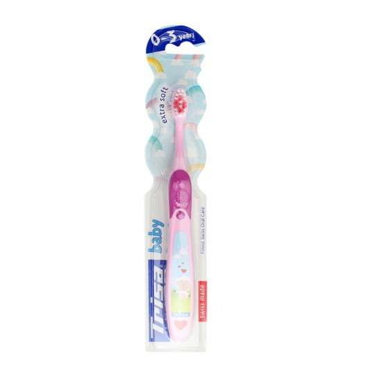 Trisa Baby extra Soft Toothbrush 0-3 years (Assorted Color)