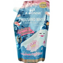A bonne thousand white sugar salt scrub with rose and sakura extract 350 gm
