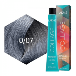Lakme Collage Mix Tones Permanent Hair Color 0/07 Silver - 60ml