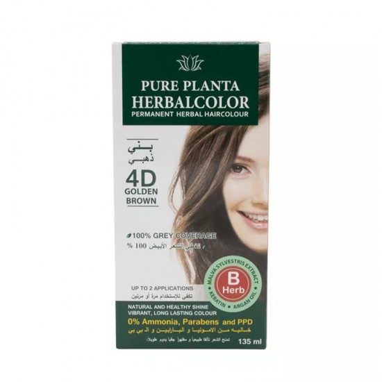 Pure Planta Golden Brown 4D Hair Color 135 ml