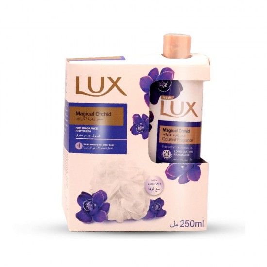 Lux Magical Orchid Body Wash With Loofah 250 ml