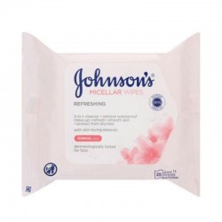 Johnsons Micellar Wipes Refreshing For Normal Skin 25 Wipes
