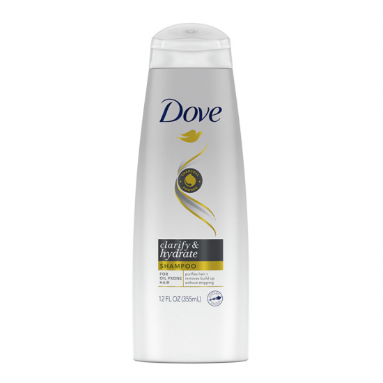 Dove Clarify & Hydrate Shampoo with Charcoal 355 ml