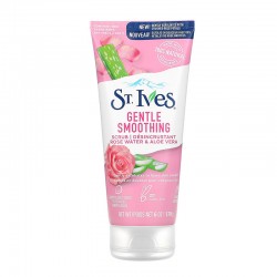 St. Ives Gentle Smoothing Rosewater and Aloe Vera Facial Scrub - 170 GM