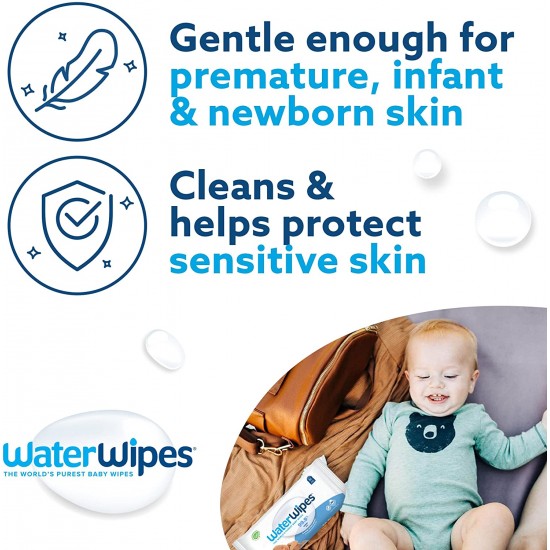 WaterWipes Pure Baby Wet Wipes - 60 Wipes