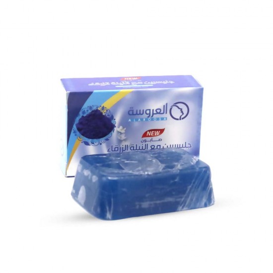 Al Arousa Glycerin Soap with Blue Indigo - 75 gm