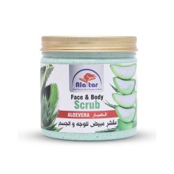 Al Attar Scrub and bleach for face and body with Aloe Vera 580 ml