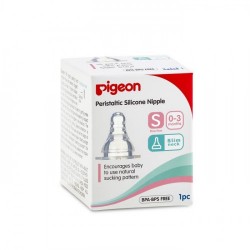 Pigeon Silicone  Nipple Small Size For Baby 0-3 Months 1pc