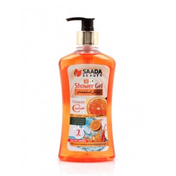Saada Beauty 3 in 1 Shower Gel Vitamin C To Lighten & Whiten The Skin - 500 ml