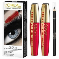 L'Oreal Paris Eye Makeup Kit Mascara Excess & Le Khol Super Liner 