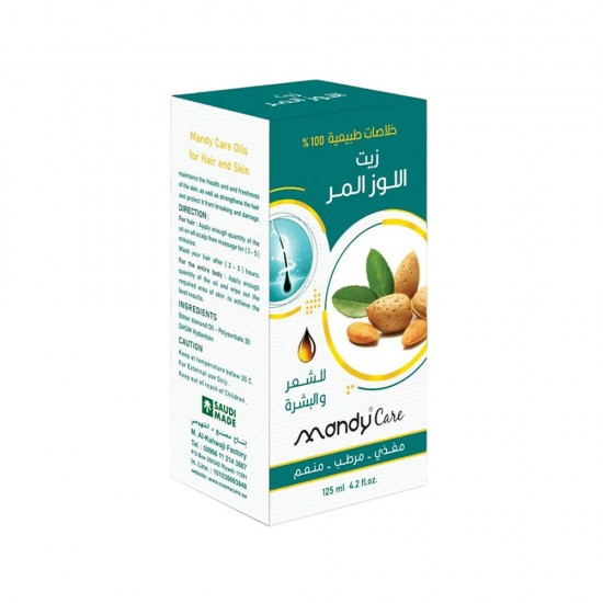 Mandy Care Bitter Almond Oil For Hair And Skin 125 ml