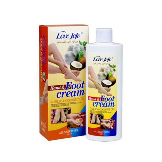 Love JoJo Hand & Foot Cream with Garlic Eextract & Coconut Oil - 300 ml