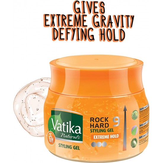Vatika Rock Hard 9 Hair Hold Gel Maximum Hold - 500 ml
