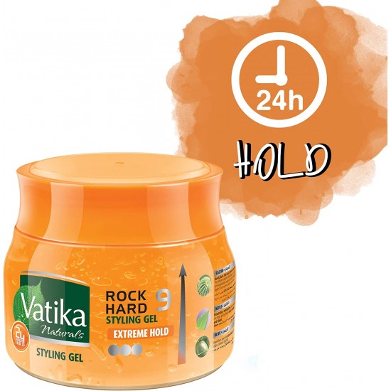 Vatika Rock Hard 9 Hair Hold Gel Maximum Hold - 500 ml