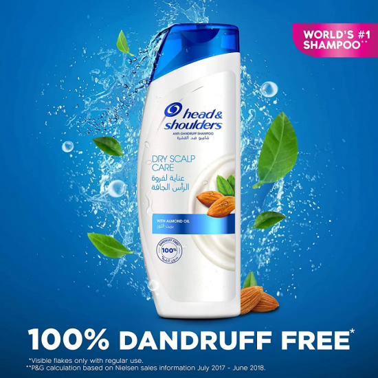 Head & Shoulders Dry Scalp Care Shampoo with Almond Oil - 190 ml