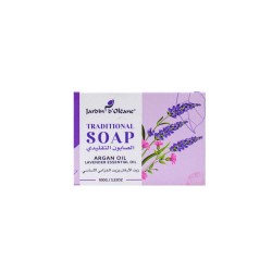 Jardin d'Oleane Traditional Soap with Argan Oil & Lavender Essential Oil - 100 gm