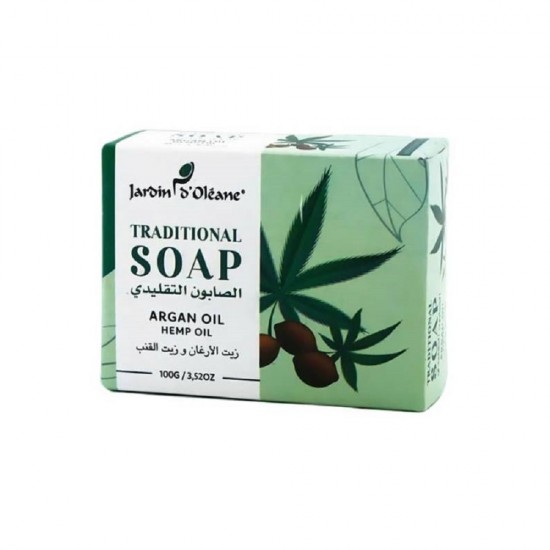 Jardin d'Oleane Traditional Soap with Argan Oil & Hemp Oil - 100 gm