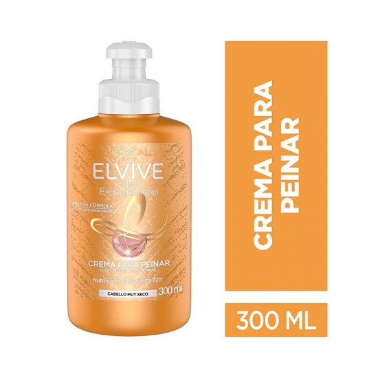 L'Oreal Paris Elvive Oil Dry Styling Cream with Coconut Oil - 300 ml