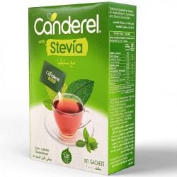 Canderel With Stevia Low Calorie Sweetener - 100 Sachets
