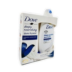 Dove Deeply Nourishing Body Wash & Bath Loofah - 250 ml